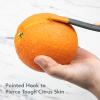imageTovolo 2In1 Citrus Tool 2In1 Orange Peeler Tool With NonSlip Handle DoubleEnded Citrus Peeler for Kitchen Citrus Pith Slicer ampamp Removal Paddle Kitchen Tool Large