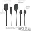 imageTovolo 5Piece Spatula Silicone Utensil Set Light Aqua Spatula Spoonula Jar Scraper Mini Spatula and Mini Spoonula 1000292Black