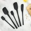 imageTovolo 5Piece Spatula Silicone Utensil Set Light Aqua Spatula Spoonula Jar Scraper Mini Spatula and Mini Spoonula 1000292Black