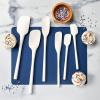 imageTovolo 5Piece Spatula Silicone Utensil Set Light Aqua Spatula Spoonula Jar Scraper Mini Spatula and Mini Spoonula 1000292White