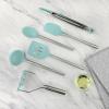 imageTovolo 6Piece Premium Silicone Utensil Set Light Aqua Essential Kitchen Tools  Sturdy Utensils for Home Apartment or College DormsAqua
