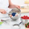 imageTovolo 6Piece Premium Silicone Utensil Set Light Aqua Essential Kitchen Tools  Sturdy Utensils for Home Apartment or College DormsDeep Indigo