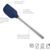 imageTovolo 6Piece Premium Silicone Utensil Set Light Aqua Essential Kitchen Tools  Sturdy Utensils for Home Apartment or College DormsDeep Indigo