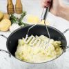 imageTovolo 6Piece Premium Silicone Utensil Set Light Aqua Essential Kitchen Tools  Sturdy Utensils for Home Apartment or College DormsWhite