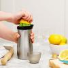 imageTovolo Cocktail Shaker Stainless Steel 24 oz  BuiltIn Citrus Reamer Strainer ampamp Jigger  Gadget for Bar Cart Bartending Home Bar Mixology Kitchen ampamp Gifting