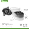 imageTovolo Craft Ice Molds  Golf Ball Shaped Ice Spheres for Whiskey Bourbon Cocktails Gifts ampamp More  Pack of 2 Stackable Sports Molds with LeakResistant Lids BPAFree Silicone DishwasherSafeFootball