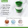 imageTovolo Craft Ice Molds  Golf Ball Shaped Ice Spheres for Whiskey Bourbon Cocktails Gifts ampamp More  Pack of 2 Stackable Sports Molds with LeakResistant Lids BPAFree Silicone DishwasherSafeGolf