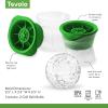 imageTovolo Craft Ice Molds  Golf Ball Shaped Ice Spheres for Whiskey Bourbon Cocktails Gifts ampamp More  Pack of 2 Stackable Sports Molds with LeakResistant Lids BPAFree Silicone DishwasherSafeGolf