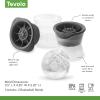 imageTovolo Craft Ice Molds  Golf Ball Shaped Ice Spheres for Whiskey Bourbon Cocktails Gifts ampamp More  Pack of 2 Stackable Sports Molds with LeakResistant Lids BPAFree Silicone DishwasherSafeBasketball