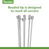 imageTovolo Danish Sturdy Wire Batter Blender for Cooking Bread Baking Accessory Easy to Clean Stainless Steel 12quot Dough Whisk Silver10 Ball Whisk