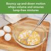 imageTovolo Danish Sturdy Wire Batter Blender for Cooking Bread Baking Accessory Easy to Clean Stainless Steel 12quot Dough Whisk Silver10 Galaxy Coil Whisk