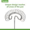 imageTovolo Danish Sturdy Wire Batter Blender for Cooking Bread Baking Accessory Easy to Clean Stainless Steel 12quot Dough Whisk Silver10 Spiral Whisk