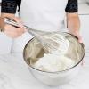 imageTovolo Danish Sturdy Wire Batter Blender for Cooking Bread Baking Accessory Easy to Clean Stainless Steel 12quot Dough Whisk Silver11 Whip Whisk