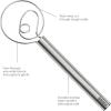 imageTovolo Danish Sturdy Wire Batter Blender for Cooking Bread Baking Accessory Easy to Clean Stainless Steel 12quot Dough Whisk Silver12 Dough Whisk