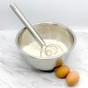 imageTovolo Danish Sturdy Wire Batter Blender for Cooking Bread Baking Accessory Easy to Clean Stainless Steel 12quot Dough Whisk Silver12 Dough Whisk