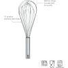 imageTovolo Danish Sturdy Wire Batter Blender for Cooking Bread Baking Accessory Easy to Clean Stainless Steel 12quot Dough Whisk Silver9 Whip Whisk