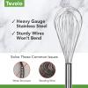 imageTovolo Danish Sturdy Wire Batter Blender for Cooking Bread Baking Accessory Easy to Clean Stainless Steel 12quot Dough Whisk SilverAssortment Bundle Set of 3