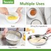 imageTovolo Danish Sturdy Wire Batter Blender for Cooking Bread Baking Accessory Easy to Clean Stainless Steel 12quot Dough Whisk SilverAssortment Bundle Set of 5
