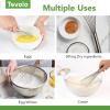 imageTovolo Danish Sturdy Wire Batter Blender for Cooking Bread Baking Accessory Easy to Clean Stainless Steel 12quot Dough Whisk SilverWhip Bundle Set of 2