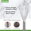 imageTovolo Danish Sturdy Wire Batter Blender for Cooking Bread Baking Accessory Easy to Clean Stainless Steel 12quot Dough Whisk SilverWhip Bundle Set of 3