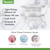 imageTovolo Faceted Heart Ice Molds Set of 2  Large Ice Heart Mold Ideal for Whiskey Cocktails ampamp Any Cold Beverage  OdorFree Freezer Storage DishwasherSafeCheers