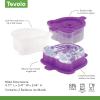 imageTovolo Faceted Heart Ice Molds Set of 2  Large Ice Heart Mold Ideal for Whiskey Cocktails ampamp Any Cold Beverage  OdorFree Freezer Storage DishwasherSafeRainbow