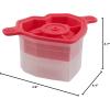 imageTovolo Faceted Heart Ice Molds Set of 2  Large Ice Heart Mold Ideal for Whiskey Cocktails ampamp Any Cold Beverage  OdorFree Freezer Storage DishwasherSafeHeart