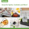 imageTovolo Lime Wedge Ice Molds Set of 2  SlowMelting LeakFree BPAFreeGreat for Whiskey Cocktails Fun Drinks and GiftsFaceted Sphere