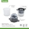 imageTovolo Lime Wedge Ice Molds Set of 2  SlowMelting LeakFree BPAFreeGreat for Whiskey Cocktails Fun Drinks and GiftsFaceted Sphere
