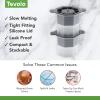 imageTovolo Lime Wedge Ice Molds Set of 2  SlowMelting LeakFree BPAFreeGreat for Whiskey Cocktails Fun Drinks and GiftsFaceted Sphere