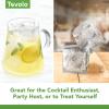 imageTovolo Lime Wedge Ice Molds Set of 2  SlowMelting LeakFree BPAFreeGreat for Whiskey Cocktails Fun Drinks and GiftsLarge Cubes