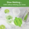 imageTovolo Lime Wedge Ice Molds Set of 2  SlowMelting LeakFree BPAFreeGreat for Whiskey Cocktails Fun Drinks and GiftsLime Wedge