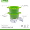 imageTovolo Lime Wedge Ice Molds Set of 2  SlowMelting LeakFree BPAFreeGreat for Whiskey Cocktails Fun Drinks and GiftsLime Wedge