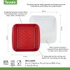 imageTovolo Marinade Container with Lid Large BlueWhite  BBQ Prep Tub ampamp Marinating Container with Lid for Kitchen Grill Meal Prep Smoker Griddle ampamp Barbeque  DishwasherSafe Melamine Marinade TrayMarinade