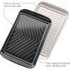 imageTovolo Marinade Container with Lid Large BlueWhite  BBQ Prep Tub ampamp Marinating Container with Lid for Kitchen Grill Meal Prep Smoker Griddle ampamp Barbeque  DishwasherSafe Melamine Marinade TrayPrep  Serve