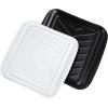 imageTovolo Marinade Container with Lid Large BlueWhite  BBQ Prep Tub ampamp Marinating Container with Lid for Kitchen Grill Meal Prep Smoker Griddle ampamp Barbeque  DishwasherSafe Melamine Marinade TrayPrep  Serve