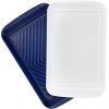 imageTovolo Marinade Container with Lid Large BlueWhite  BBQ Prep Tub ampamp Marinating Container with Lid for Kitchen Grill Meal Prep Smoker Griddle ampamp Barbeque  DishwasherSafe Melamine Marinade TrayMarinade