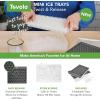imageTovolo Mini Ice Cylinder Set of 2  Easy Squeeze and Release Mini Ice BPAFree Silicone 200 Mini Cubes Each Leak Proof Dishwasher Safe Compact Design for Freezer StorageMini Ice Tray