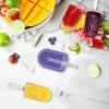 imageTovolo Silicone Popsicle Molds with Sticks 4Pack Dino  Reusable Ice Pop Molds for Homemade Flavored Ice Pops ampamp Frozen Snacks  Stackable Popsicle Maker with Lid Dishwasher Safe ampamp BPAFreeClassic
