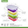 imageTovolo Silicone Popsicle Molds with Sticks 4Pack Dino  Reusable Ice Pop Molds for Homemade Flavored Ice Pops ampamp Frozen Snacks  Stackable Popsicle Maker with Lid Dishwasher Safe ampamp BPAFreeClassic