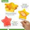 imageTovolo Silicone Popsicle Molds with Sticks 4Pack Dino  Reusable Ice Pop Molds for Homemade Flavored Ice Pops ampamp Frozen Snacks  Stackable Popsicle Maker with Lid Dishwasher Safe ampamp BPAFreeStar