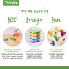 imageTovolo Silicone Popsicle Molds with Sticks 4Pack Dino  Reusable Ice Pop Molds for Homemade Flavored Ice Pops ampamp Frozen Snacks  Stackable Popsicle Maker with Lid Dishwasher Safe ampamp BPAFreeDino
