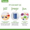 imageTovolo Silicone Popsicle Molds with Sticks 4Pack Dino  Reusable Ice Pop Molds for Homemade Flavored Ice Pops ampamp Frozen Snacks  Stackable Popsicle Maker with Lid Dishwasher Safe ampamp BPAFreeTruck
