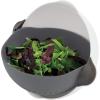 imageTovolo Soak N Strain 15 Quart Colander EasyPour Spout 2in1 Strainer ampamp Soaking Bowl Fruit Bowl ampamp Vegetable Wash BPAFree ampamp DishwasherSafe Deep IndigoCharcoal