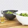 imageTovolo Soak N Strain 15 Quart Colander EasyPour Spout 2in1 Strainer ampamp Soaking Bowl Fruit Bowl ampamp Vegetable Wash BPAFree ampamp DishwasherSafe Deep IndigoCharcoal