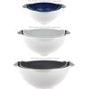 imageTovolo Soak N Strain 15 Quart Colander EasyPour Spout 2in1 Strainer ampamp Soaking Bowl Fruit Bowl ampamp Vegetable Wash BPAFree ampamp DishwasherSafe Deep IndigoAssorted