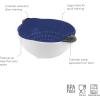 imageTovolo Soak N Strain 15 Quart Colander EasyPour Spout 2in1 Strainer ampamp Soaking Bowl Fruit Bowl ampamp Vegetable Wash BPAFree ampamp DishwasherSafe Deep IndigoDeep Indigo