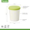 imageTovolo Sweet Treat Reusable Ice Cream Container for Homemade Ice Cream Raspberry  1 Quart Stackable Storage Tubs with Silicone Lids for Freezer  BPAFree ampamp DishwasherSafePistachio