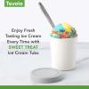 imageTovolo Sweet Treat Reusable Ice Cream Container for Homemade Ice Cream Raspberry  1 Quart Stackable Storage Tubs with Silicone Lids for Freezer  BPAFree ampamp DishwasherSafeWhite  Oyster Gray  Cayenne