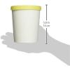 imageTovolo Sweet Treat Reusable Ice Cream Container for Homemade Ice Cream Raspberry  1 Quart Stackable Storage Tubs with Silicone Lids for Freezer  BPAFree ampamp DishwasherSafeLemon